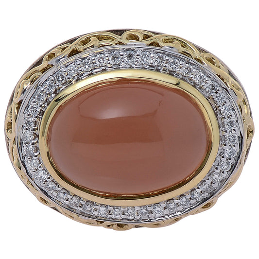 Front view of Charles Krypell Elegant Women's Ring 3-6424-SPCHMD