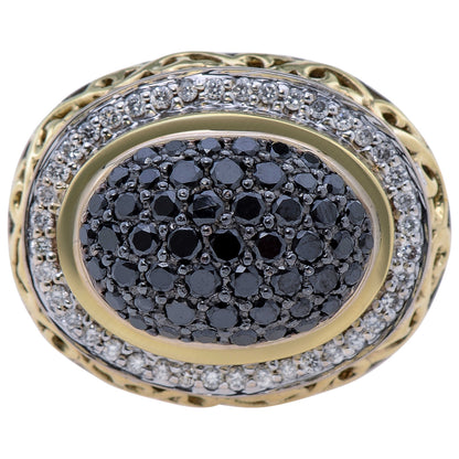 Front view of Charles Krypell Elegant Women's Ring 3-6425-SBLKP