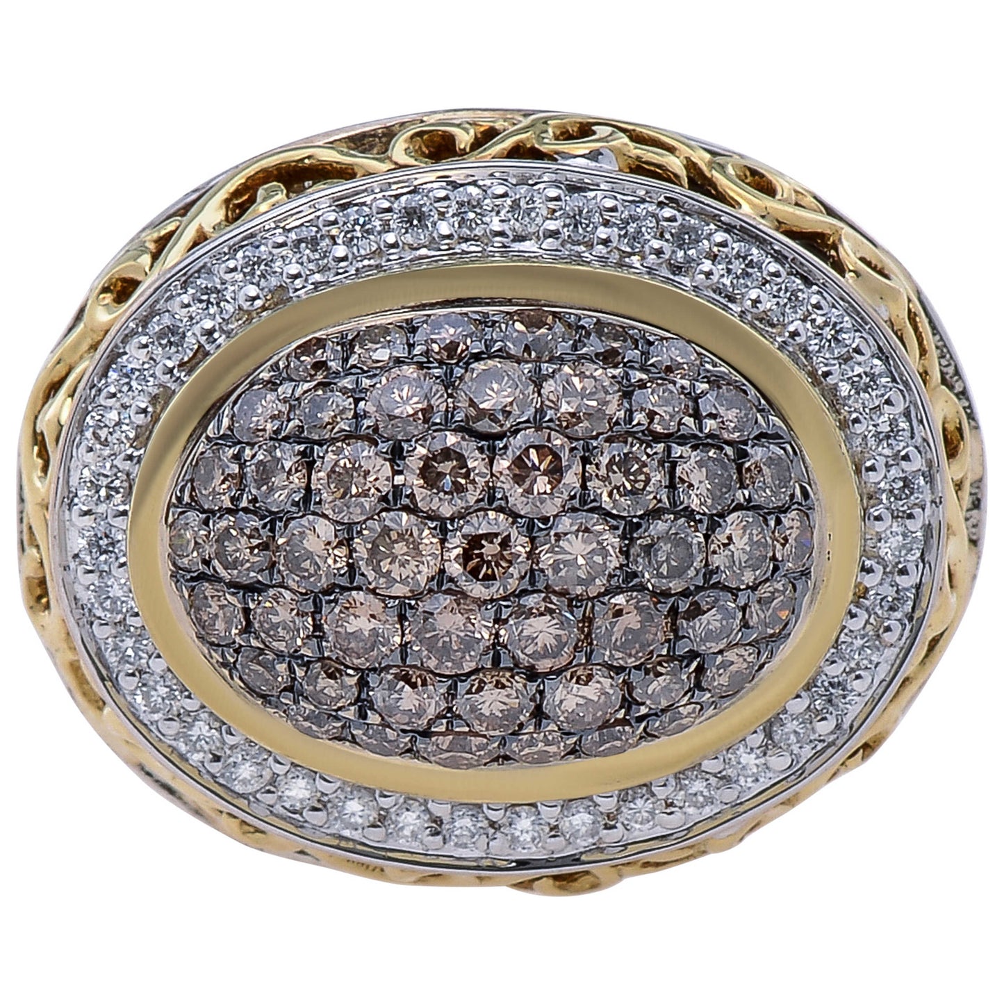 Front view of Charles Krypell Elegant Women's Ring 3-6425-SBRP