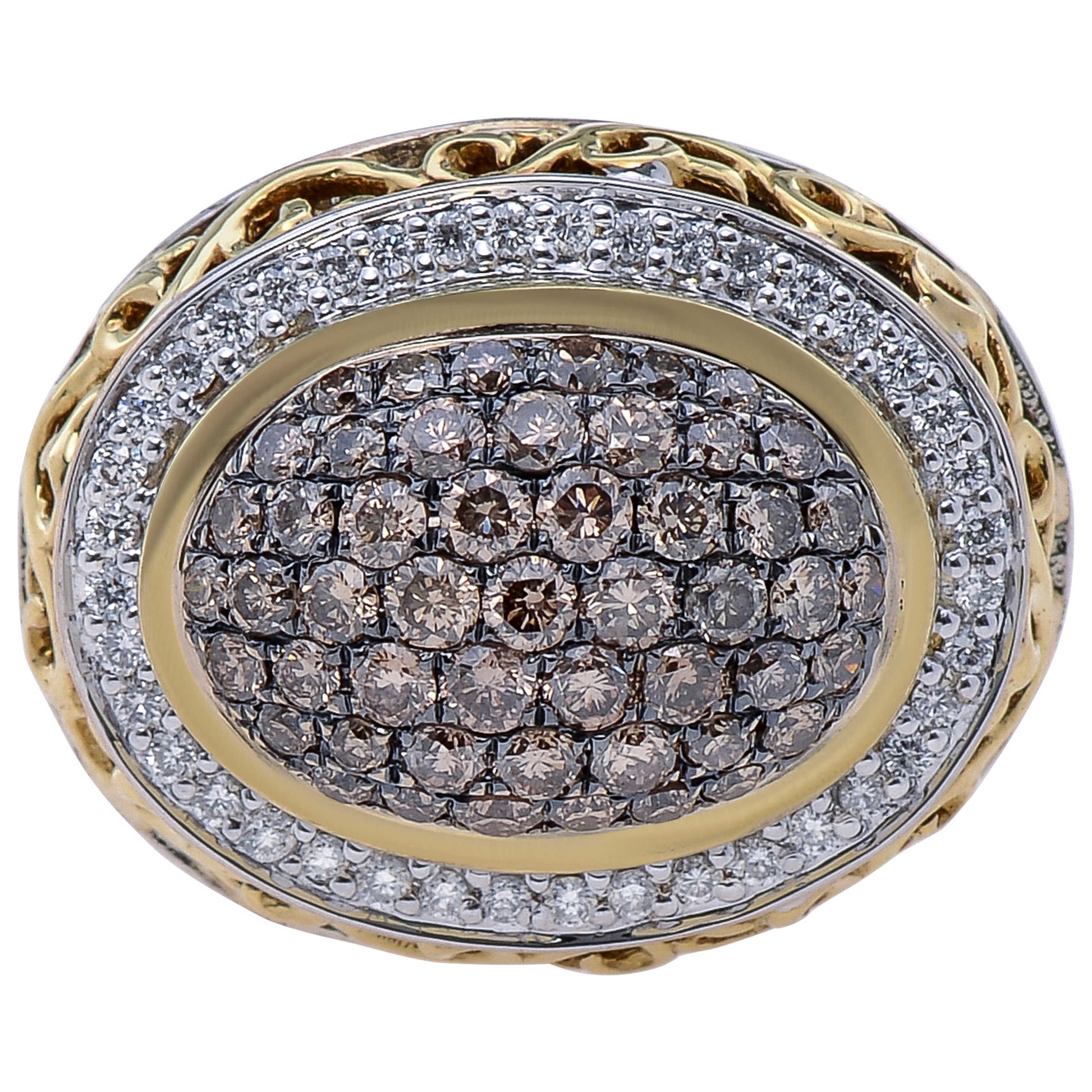 Front view of Charles Krypell Elegant Women's Ring 3-6425-SBRP