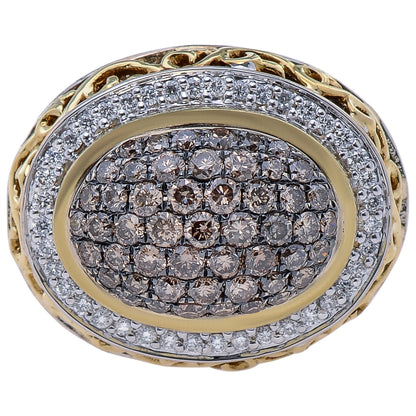 Front view of Charles Krypell Elegant Women's Ring 3-6425-SBRP