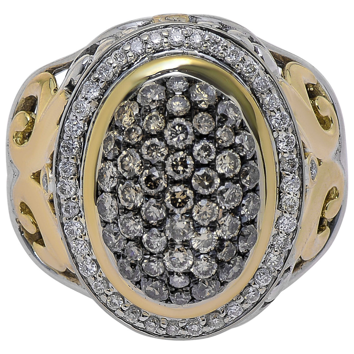 Front view of Charles Krypell Elegant Women's Ring 3-6435-SBRP