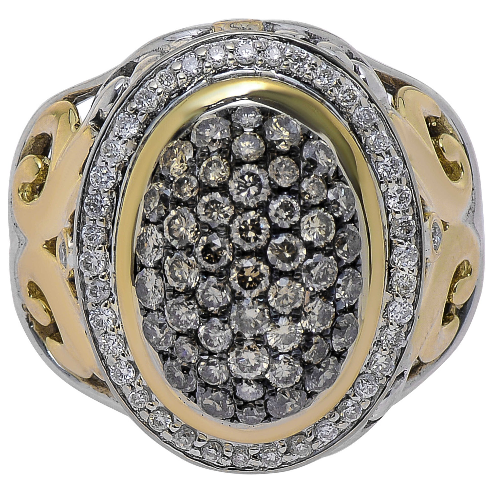 Front view of Charles Krypell Elegant Women's Ring 3-6435-SBRP