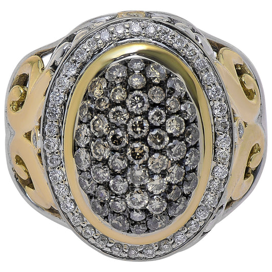 Front view of Charles Krypell Elegant Women's Ring 3-6435-SBRP