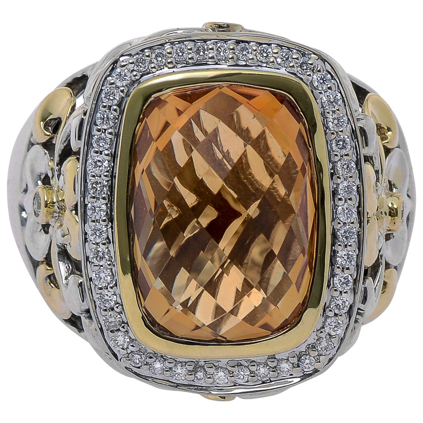 Front view of Charles Krypell Elegant Women's Ring 3-6440-SCD