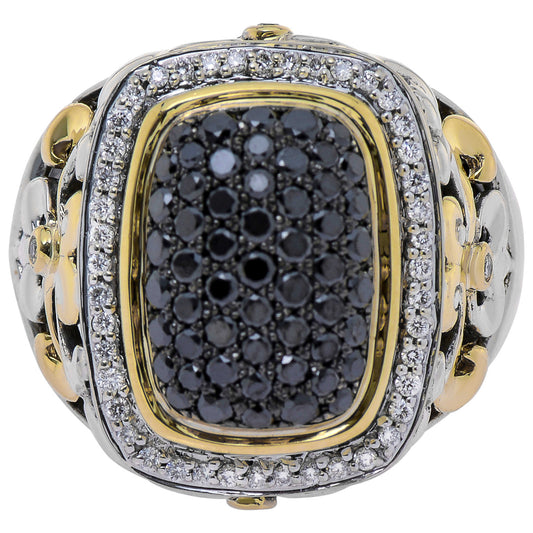 Front view of Charles Krypell Elegant Women's Ring 3-6442-SBLKP
