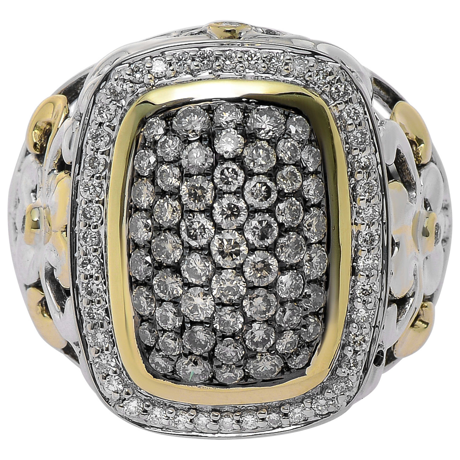 Front view of Charles Krypell Elegant Women's Ring 3-6442-SBRP