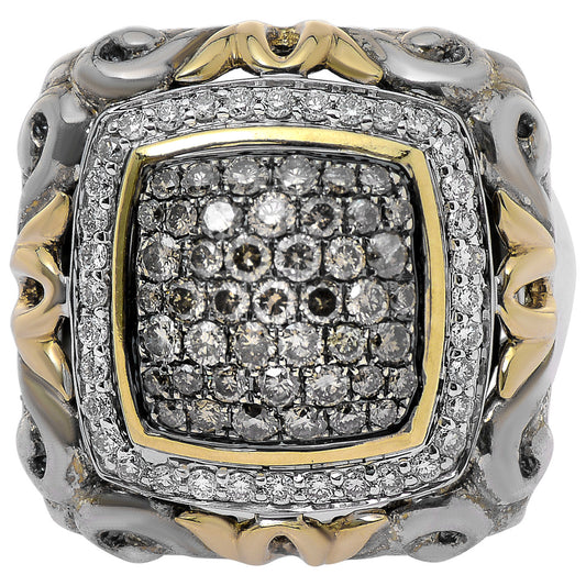 Front view of Charles Krypell Elegant Women's Ring 3-6444-SBRP