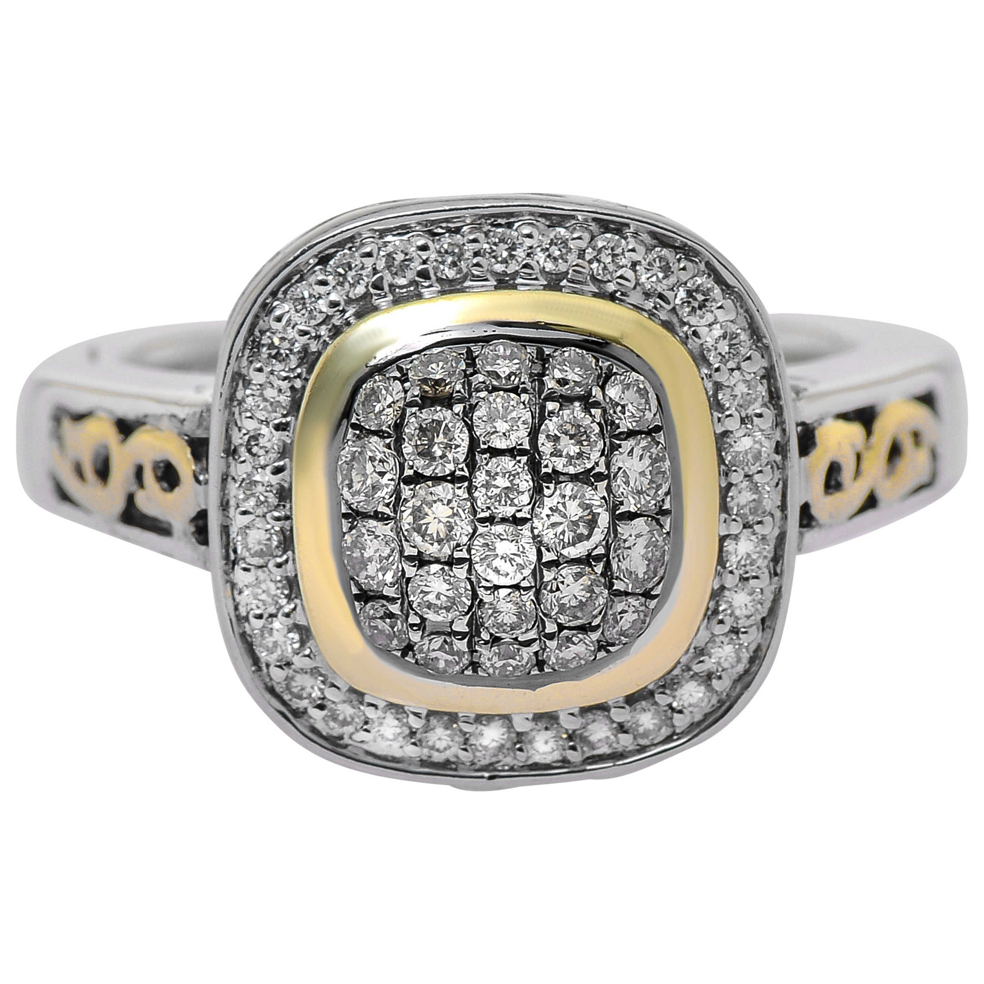 Front view of Charles Krypell Elegant Women's Ring 3-6463-SBRP
