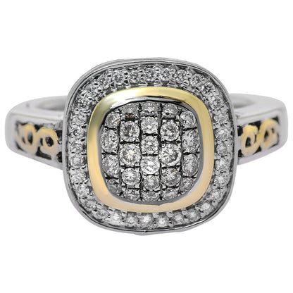 Front view of Charles Krypell Elegant Women's Ring 3-6463-SBRP