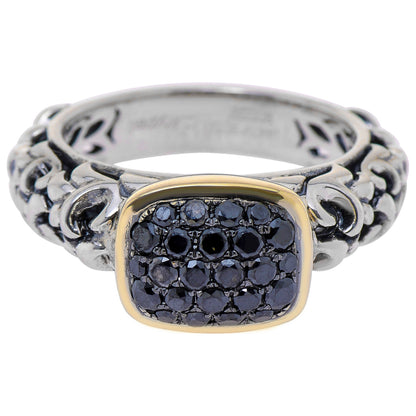 Front view of Charles Krypell Elegant Women's Ring 3-6507-SBLKP