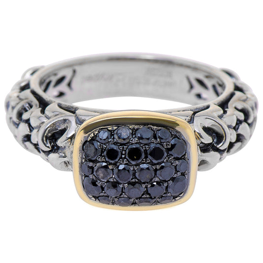 Front view of Charles Krypell Elegant Women's Ring 3-6507-SBLKP