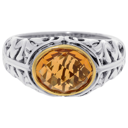 Front view of Charles Krypell Elegant Women's Ring 3-6619-SC