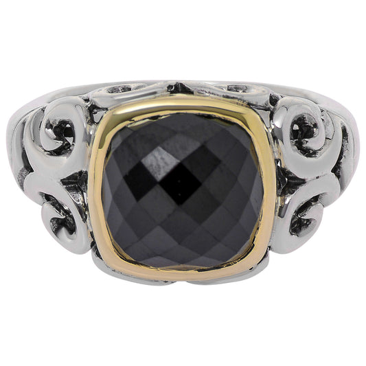 Front view of Charles Krypell Elegant Women's Ring 3-6628-SSPNL