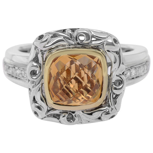Front view of Charles Krypell Elegant Women's Ring 3-6634-SCD