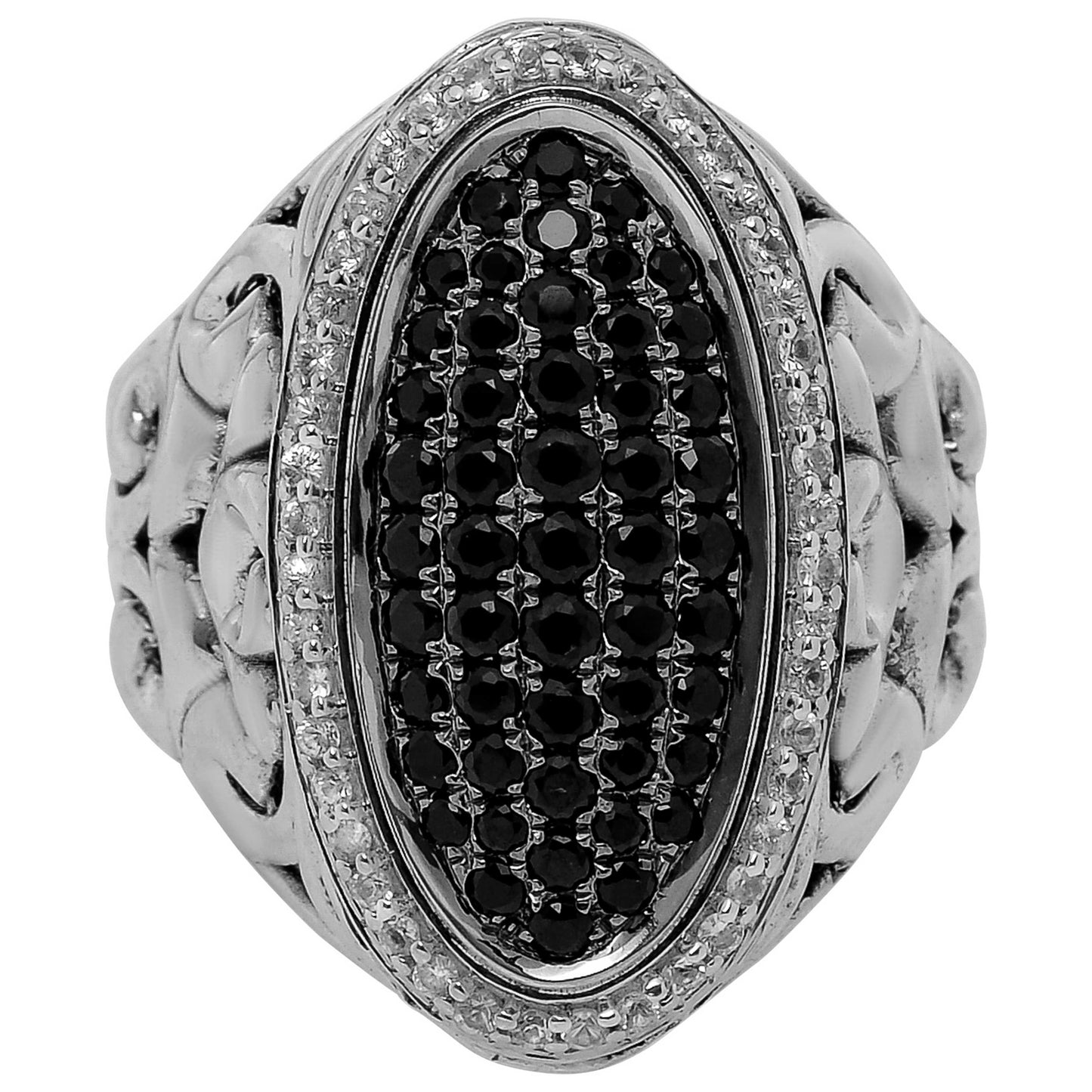 Front view of Charles Krypell Elegant Women's Ring 3-6809-SBSWS