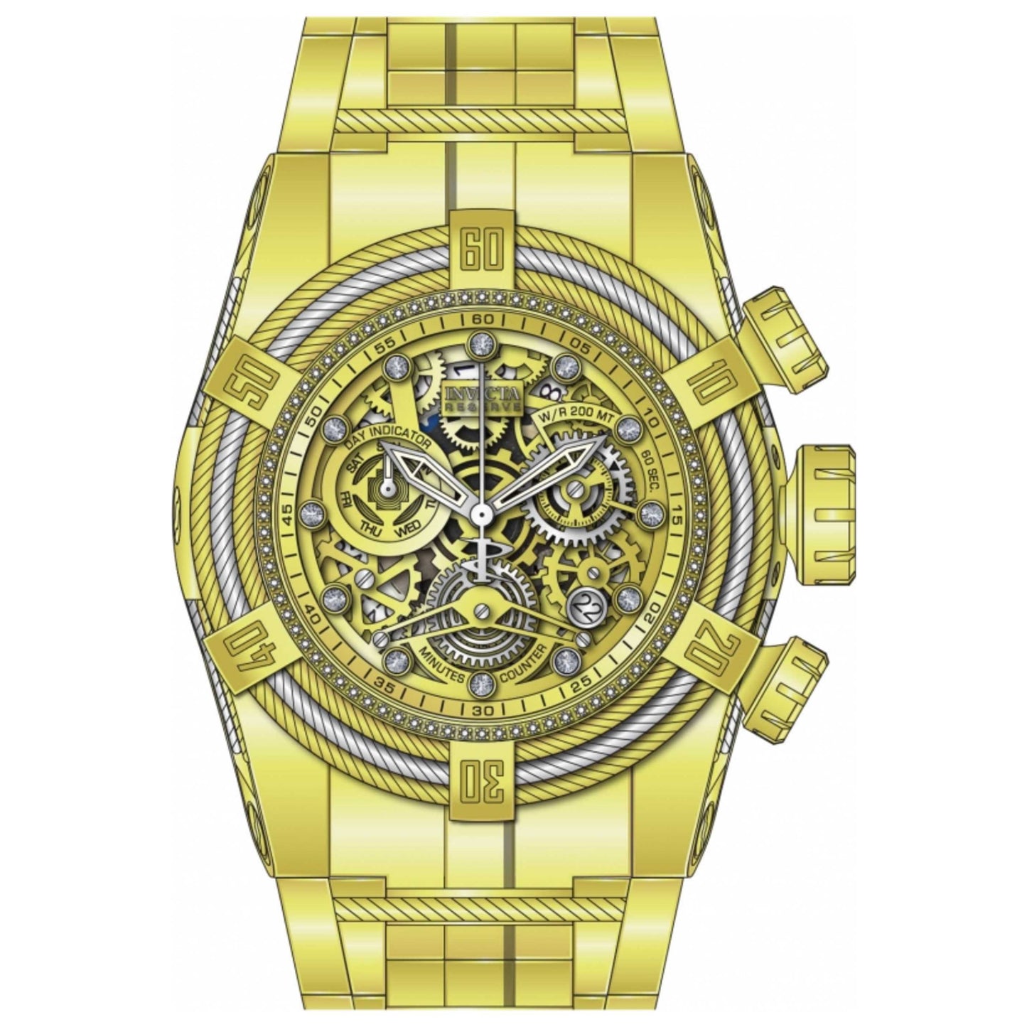 Front view of Invicta Reserve Unisex Watch 30068