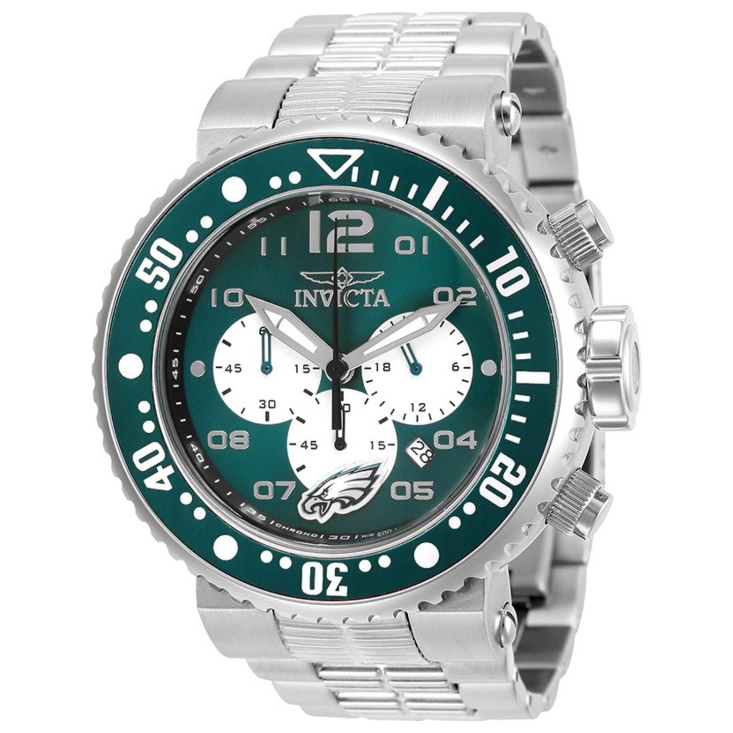 Front view of Invicta NFL Philadelphia Eagles Unisex Watch 30280