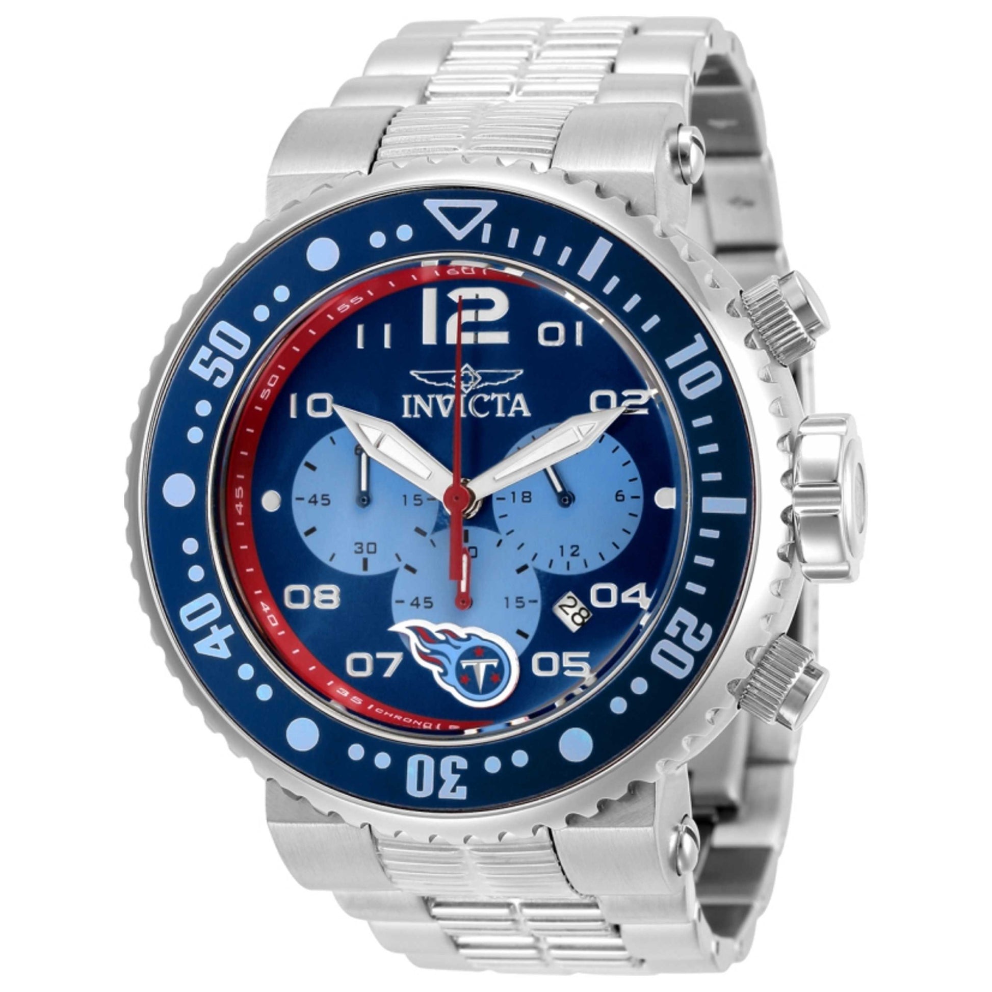 Front view of Invicta NFL Tennessee Titans Unisex Watch 30285
