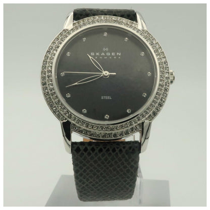 Front view of Skagen Glitz Women's Japanese Quartz (Battery-Powered) Watch 302SSLB-PO