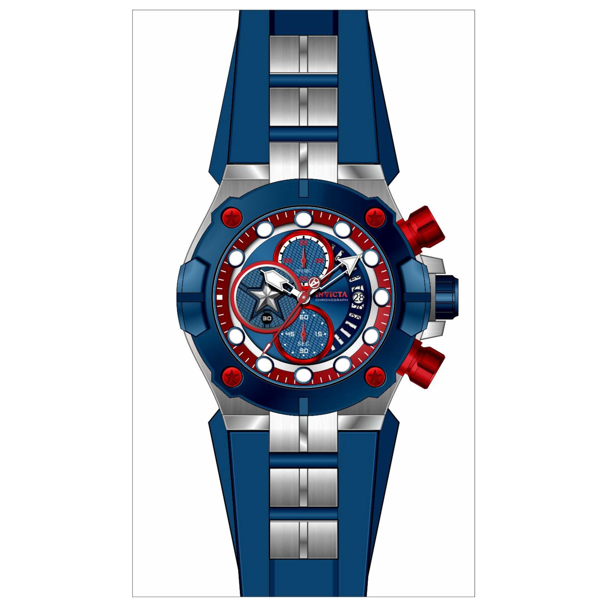 Front view of Invicta Marvel Men's Quartz Watch 30313