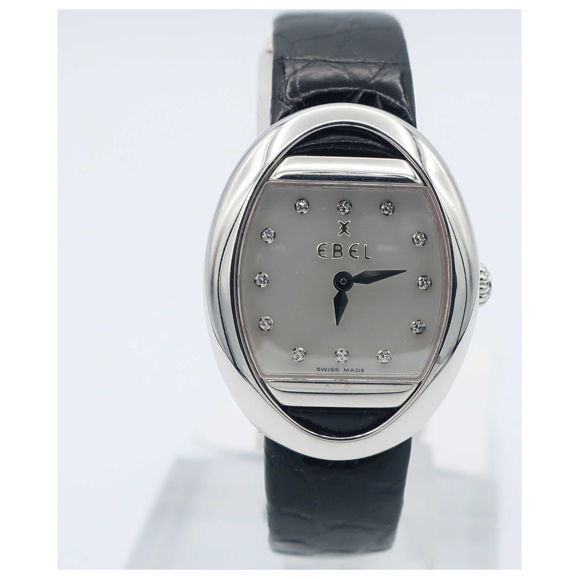 Front view of Ebel Satya Women's Swiss Quartz (Battery-Powered) Watch 3057B11-9935206-SD