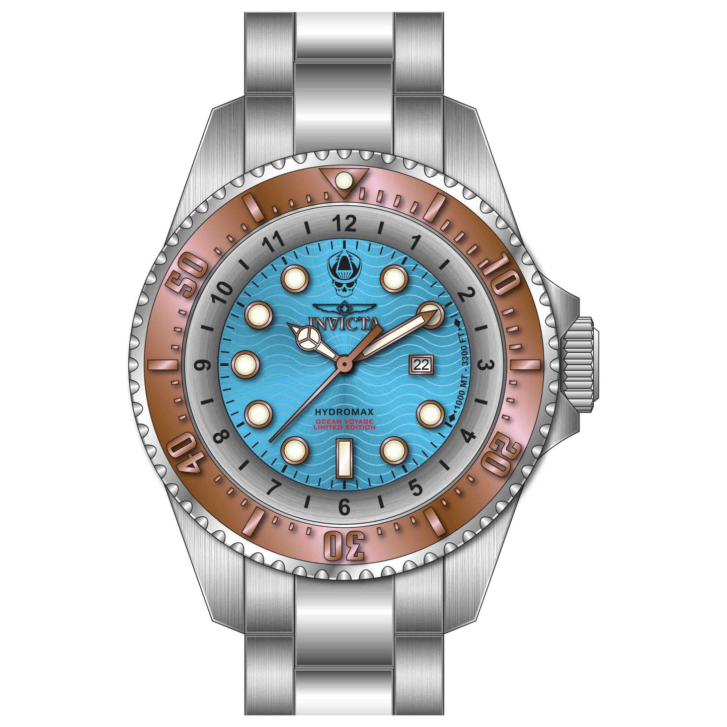 Front view of Invicta Hydromax Men's Quartz Watch 30844