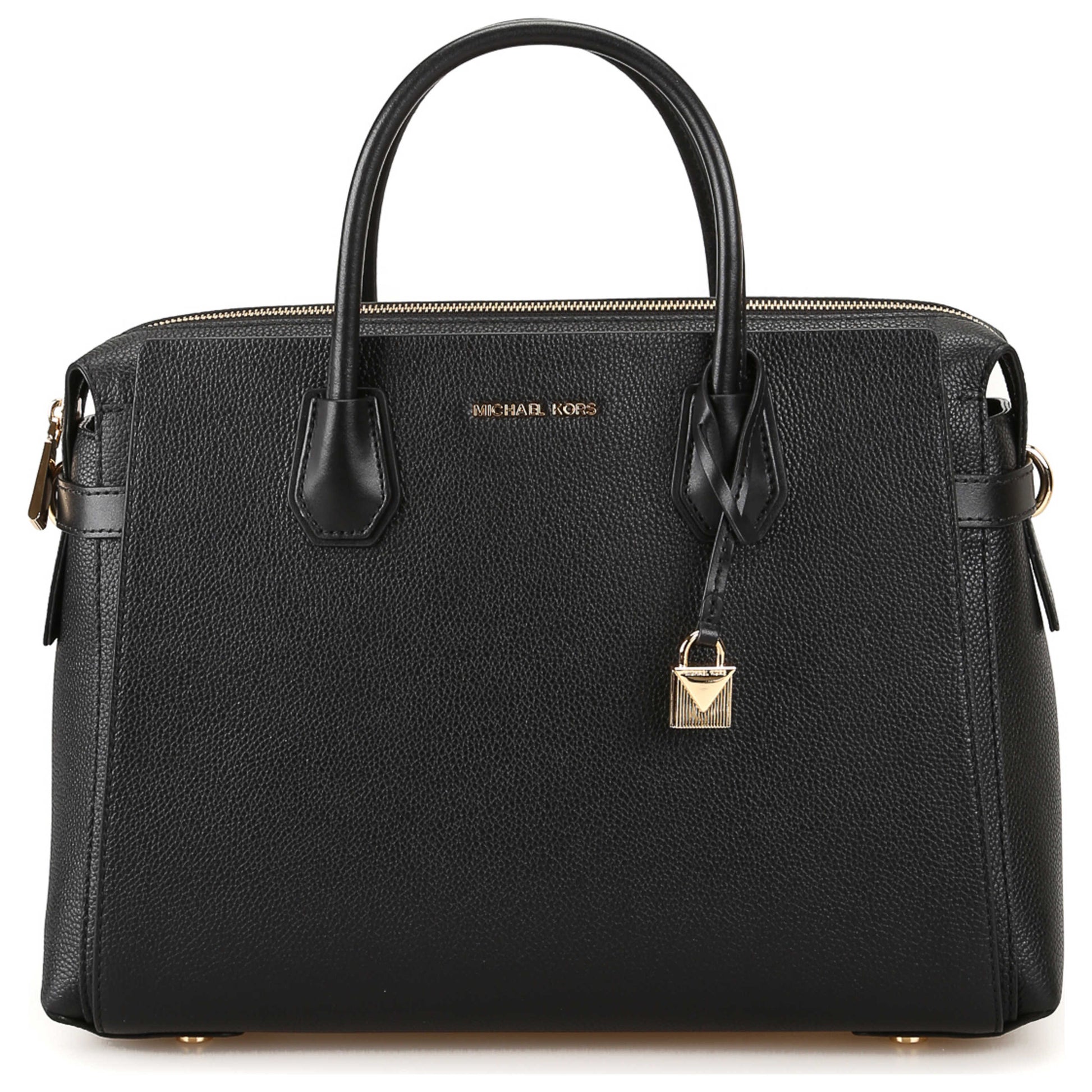 Front view of Michael Kors Mercer Pebbled Women's Handbags 30S9GM9S3L001