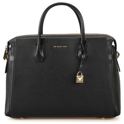 Front view of Michael Kors Mercer Pebbled Women's Handbags 30S9GM9S3L001