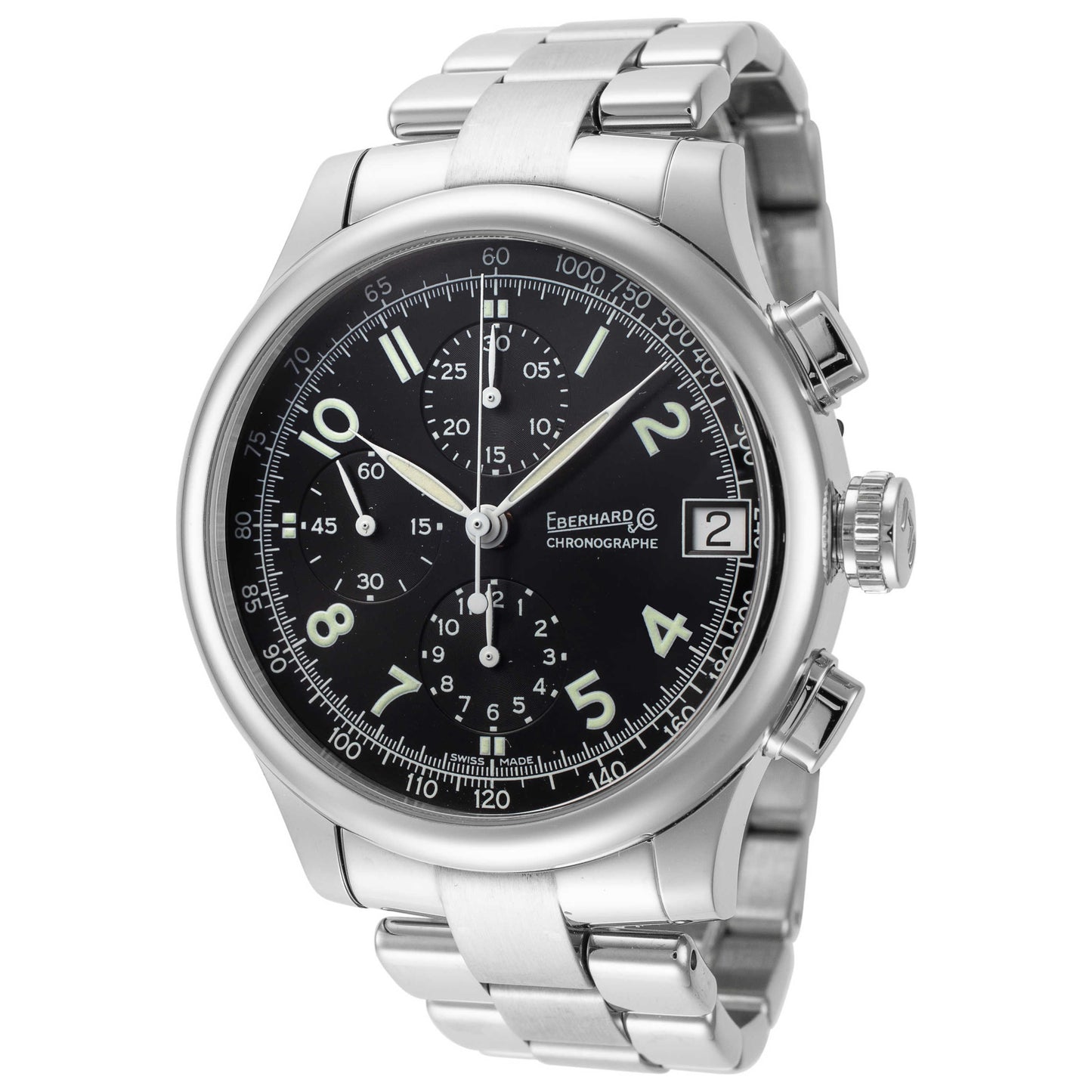 Front view of Eberhard & Co Chrono Traversetolo Men's Automatic Watch 31051-3