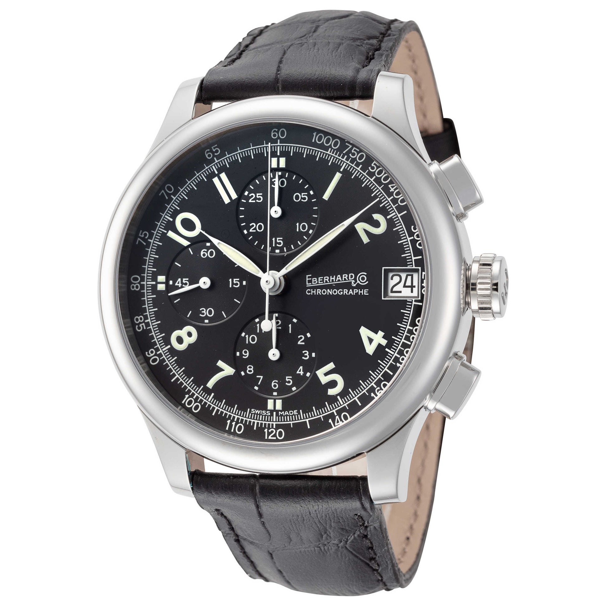 Front view of Eberhard & Co Traversetolo Men's Automatic Watch 31051.3-LTH