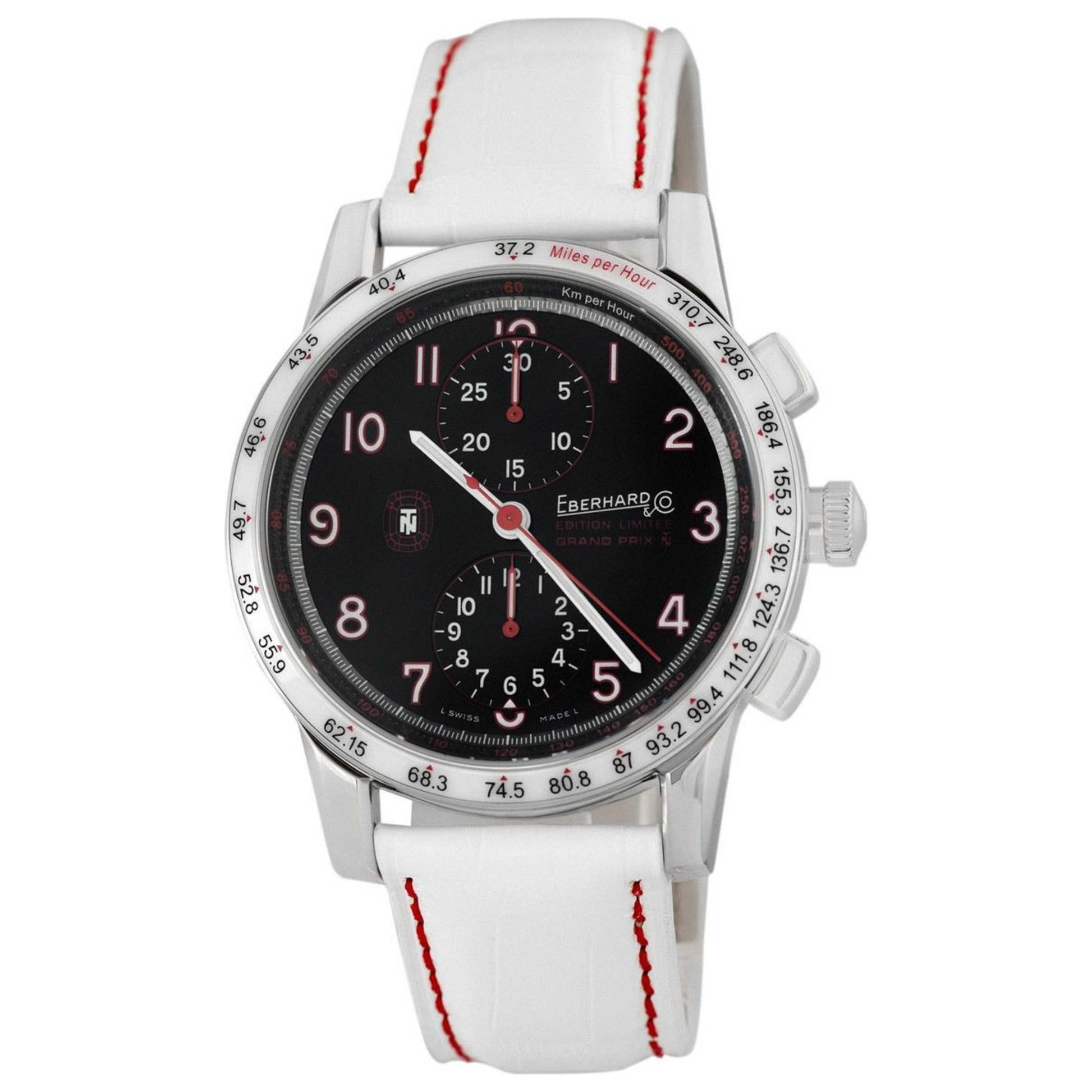 Front view of Eberhard & Co Tazio Nuvolari Grand Prix Men's Automatic Watch 31061-1