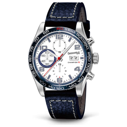 Front view of Eberhard & Co Champion V Grande Date Men's Automatic Watch 31064-4