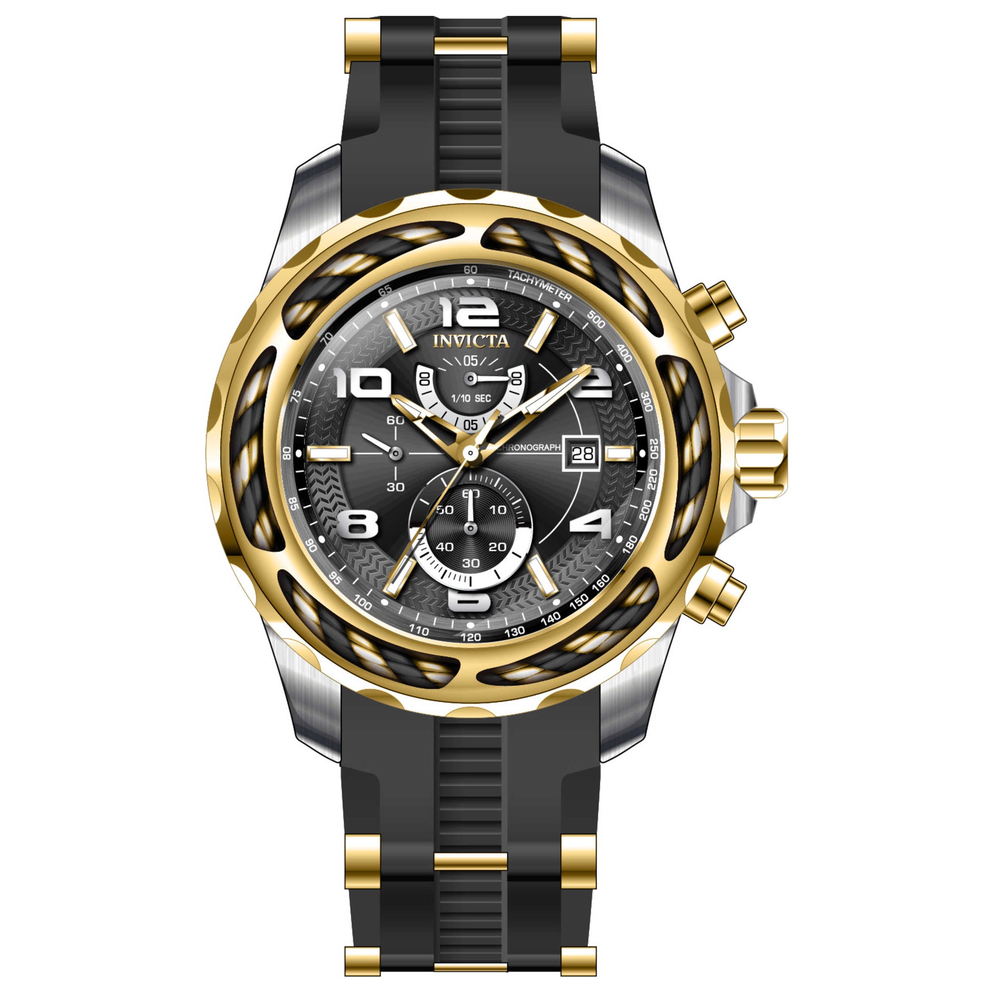 Front view of Invicta Bolt Men's Quartz Watch 31236