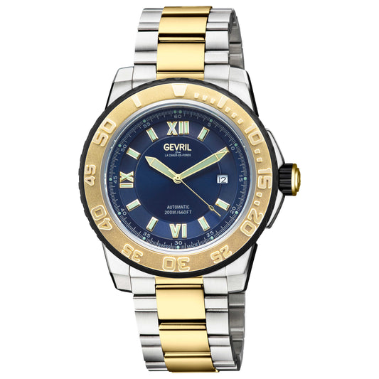 Front view of Gevril Seacloud Men's Automatic Watch 31259B