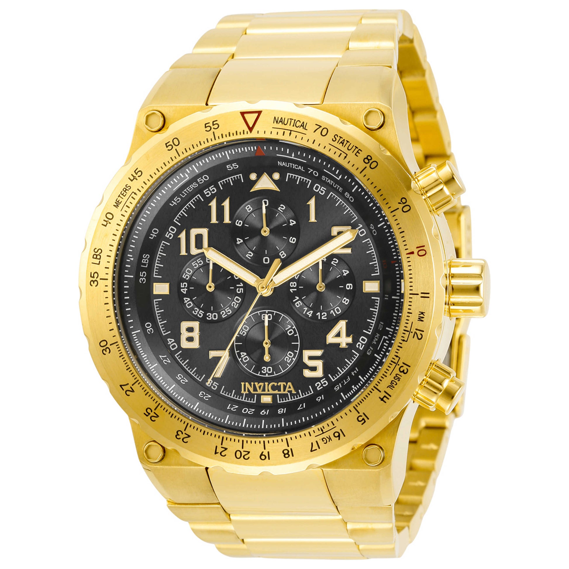 Front view of Invicta Aviator Men's Quartz Watch 31560