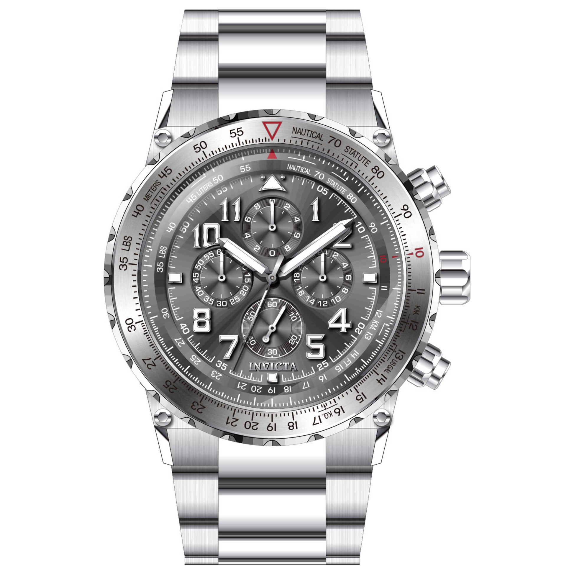 Front view of Invicta Aviator Men's Quartz Watch 31585