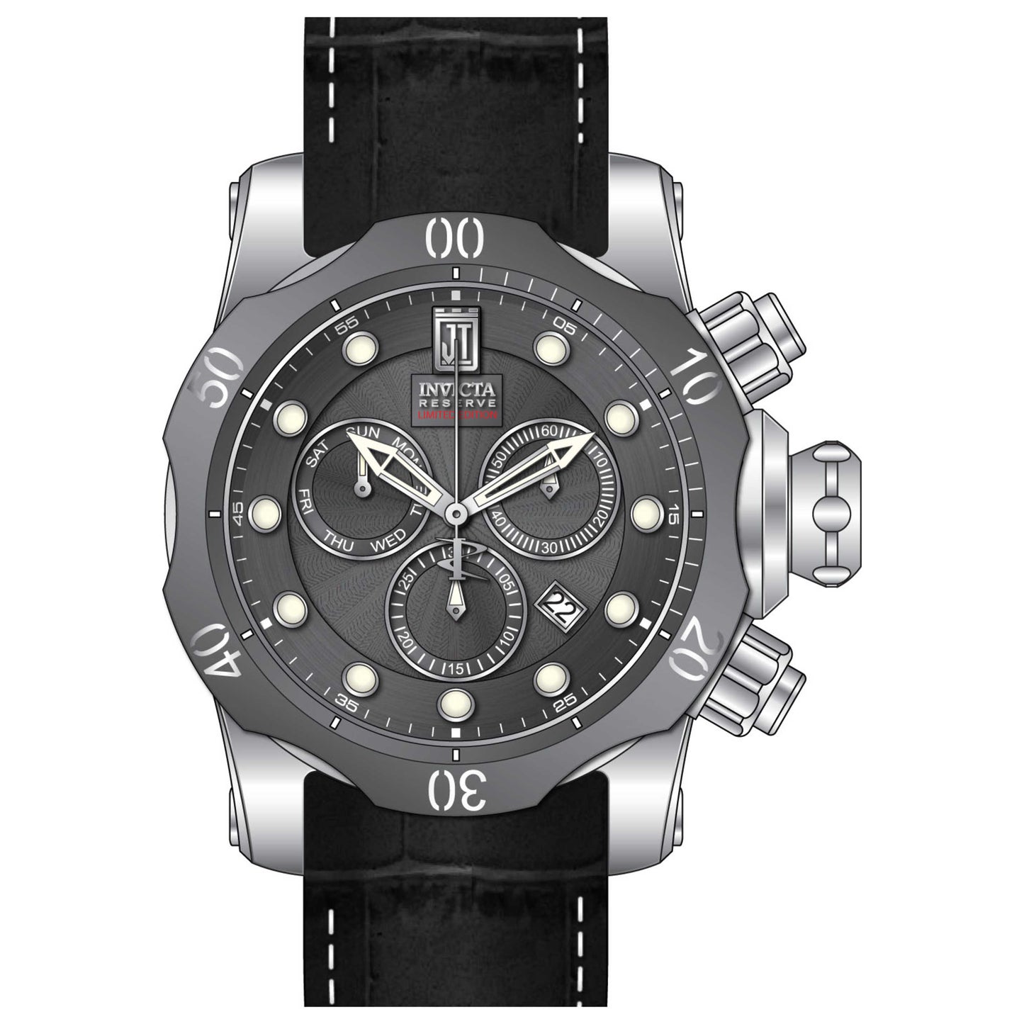 Front view of Invicta Jason Taylor Men's Automatic Watch 31649
