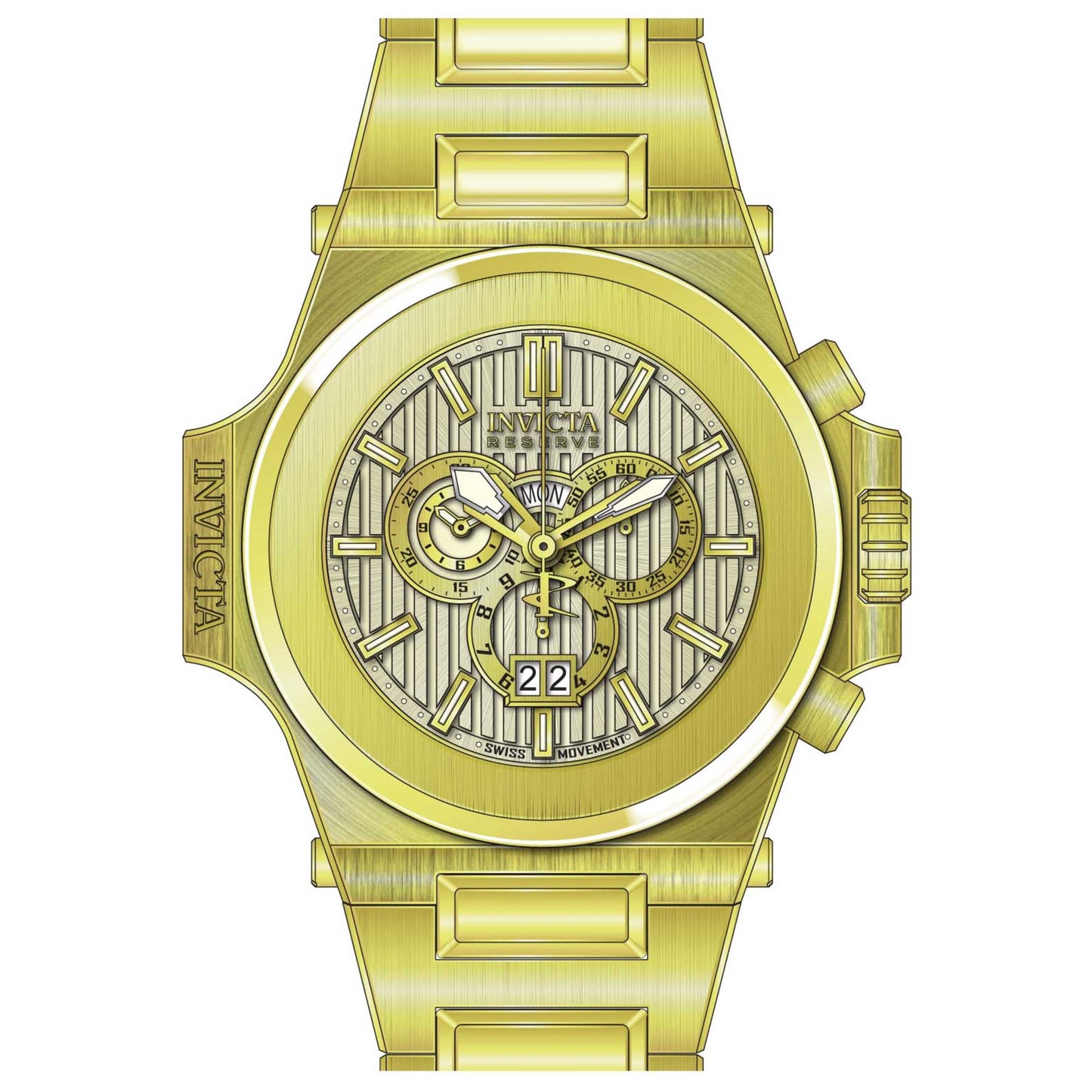 Front view of Invicta Akula Men's Quartz Watch 31676
