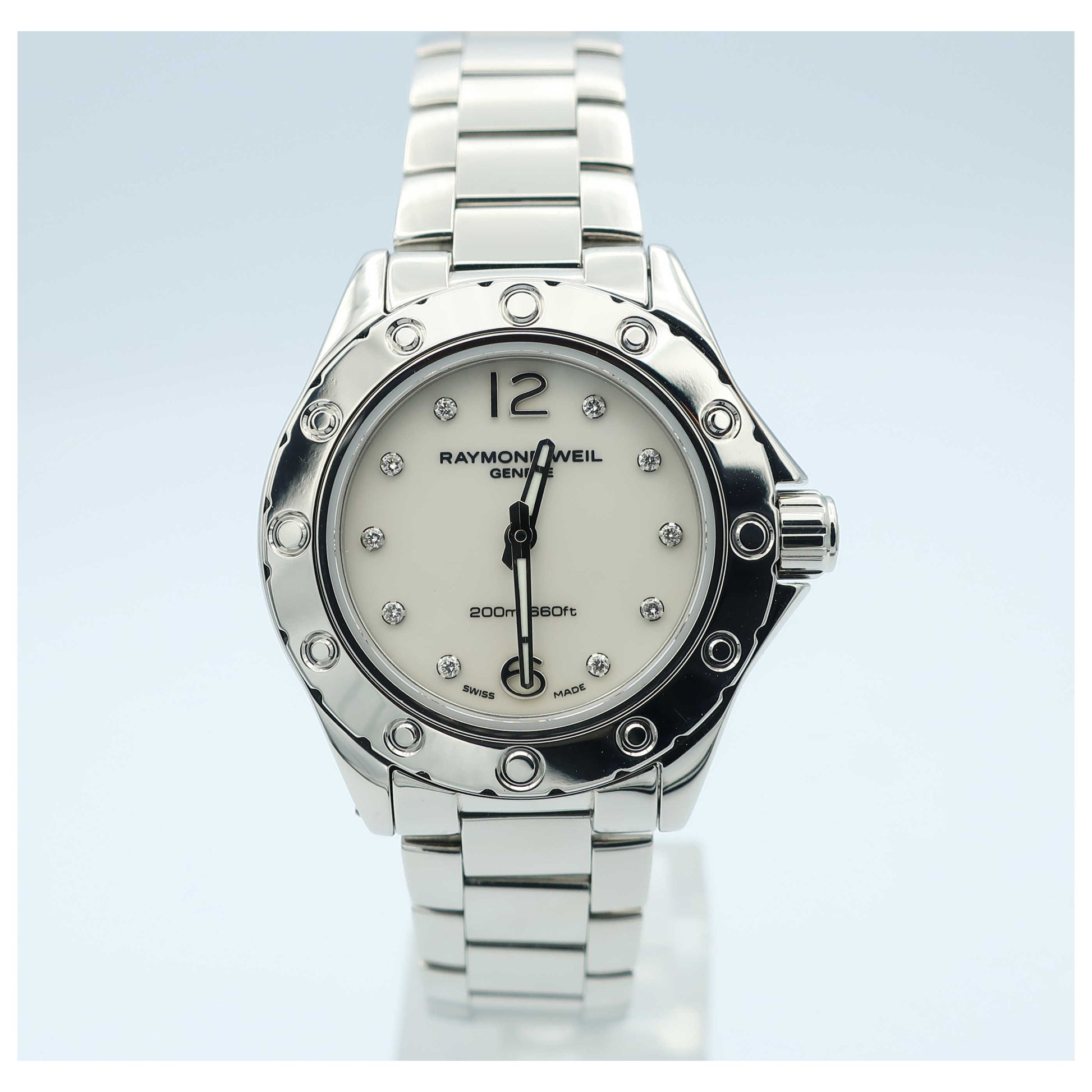 Front view of Raymond Weil RW Spirit Women's Swiss Quartz (Battery-Powered) Watch 3170-ST-05985-SDV