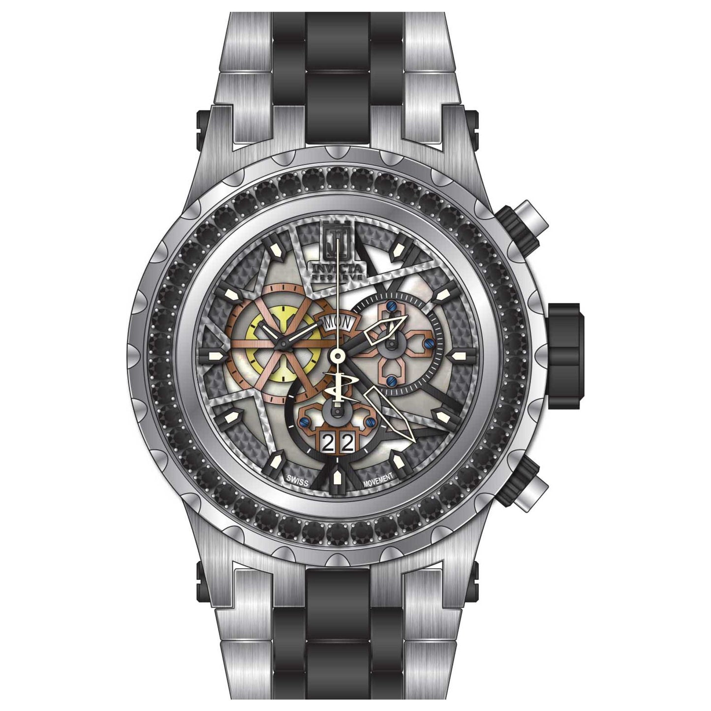 Front view of Invicta Jason Taylor Men's Quartz Watch 32116