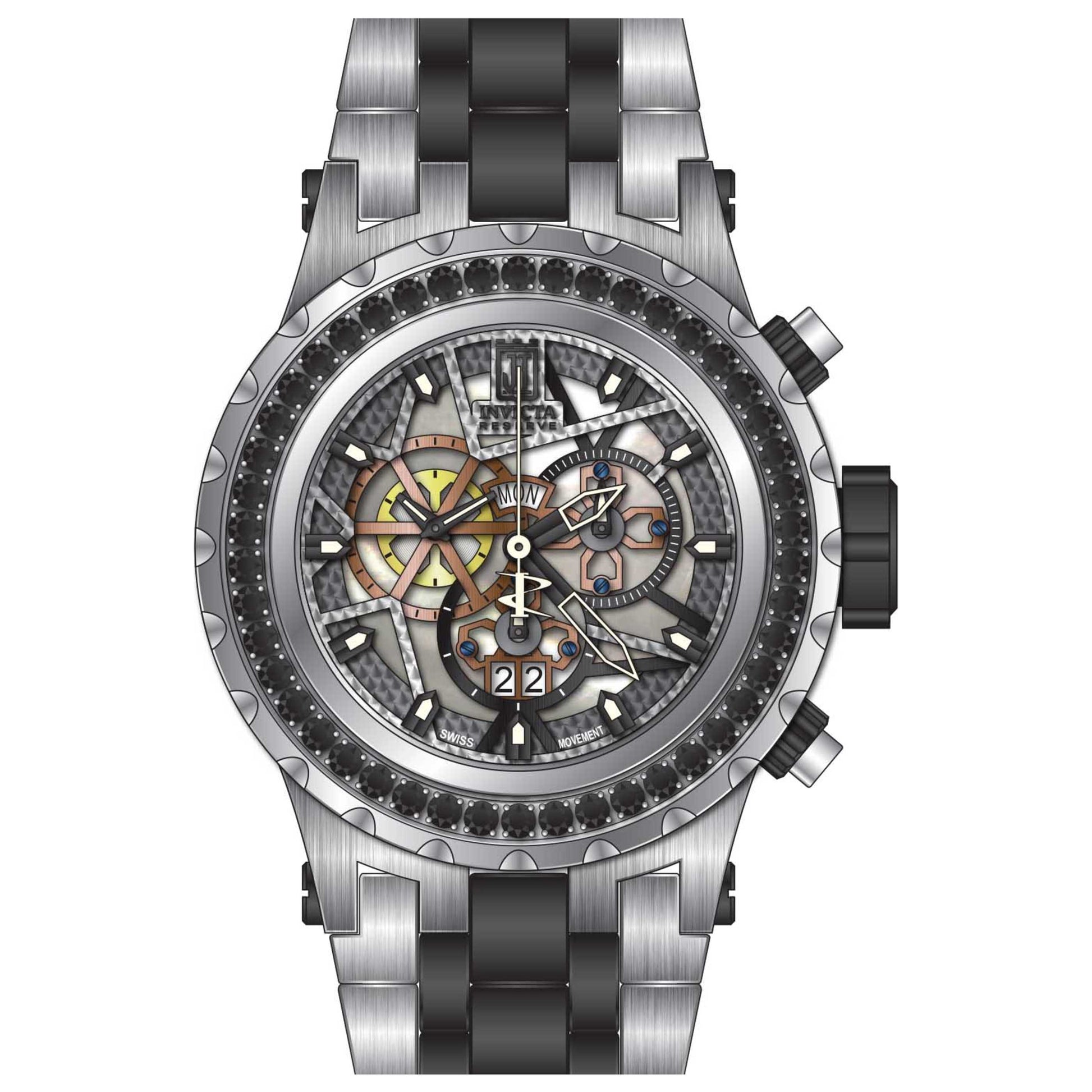 Front view of Invicta Jason Taylor Men's Quartz Watch 32116