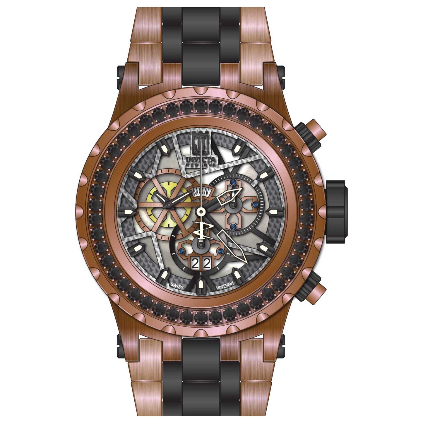 Front view of Invicta Jason Taylor Men's Quartz Watch 32118