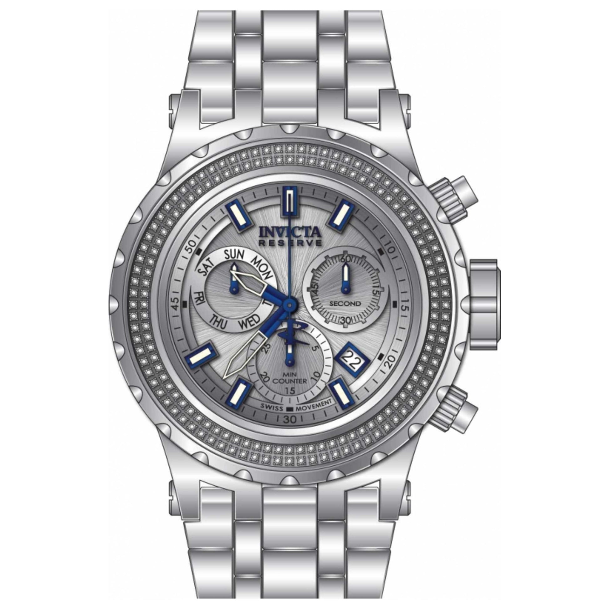 Front view of Invicta Reserve Men's Quartz Watch 32797