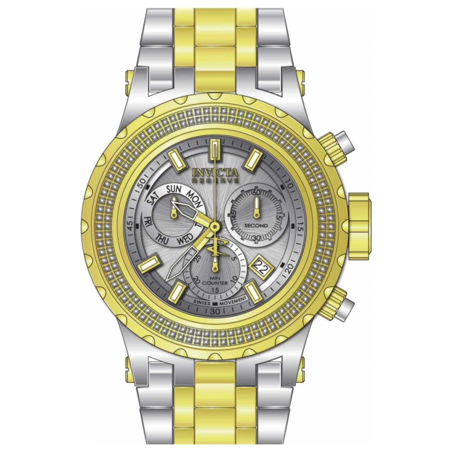 Front view of Invicta Reserve Men's Quartz Watch 32798