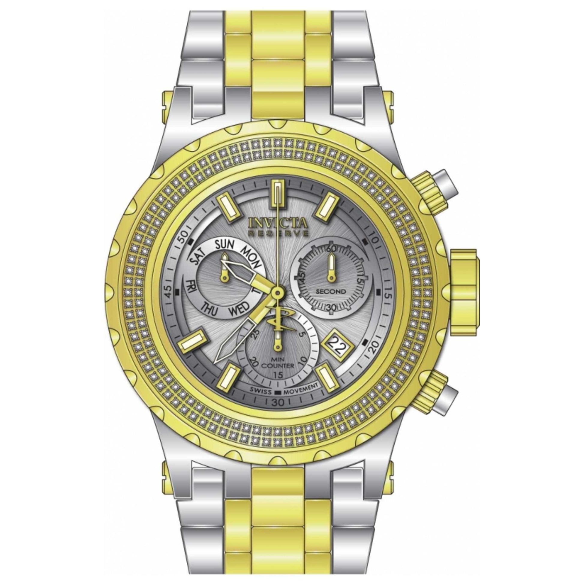 Front view of Invicta Reserve Men's Quartz Watch 32798