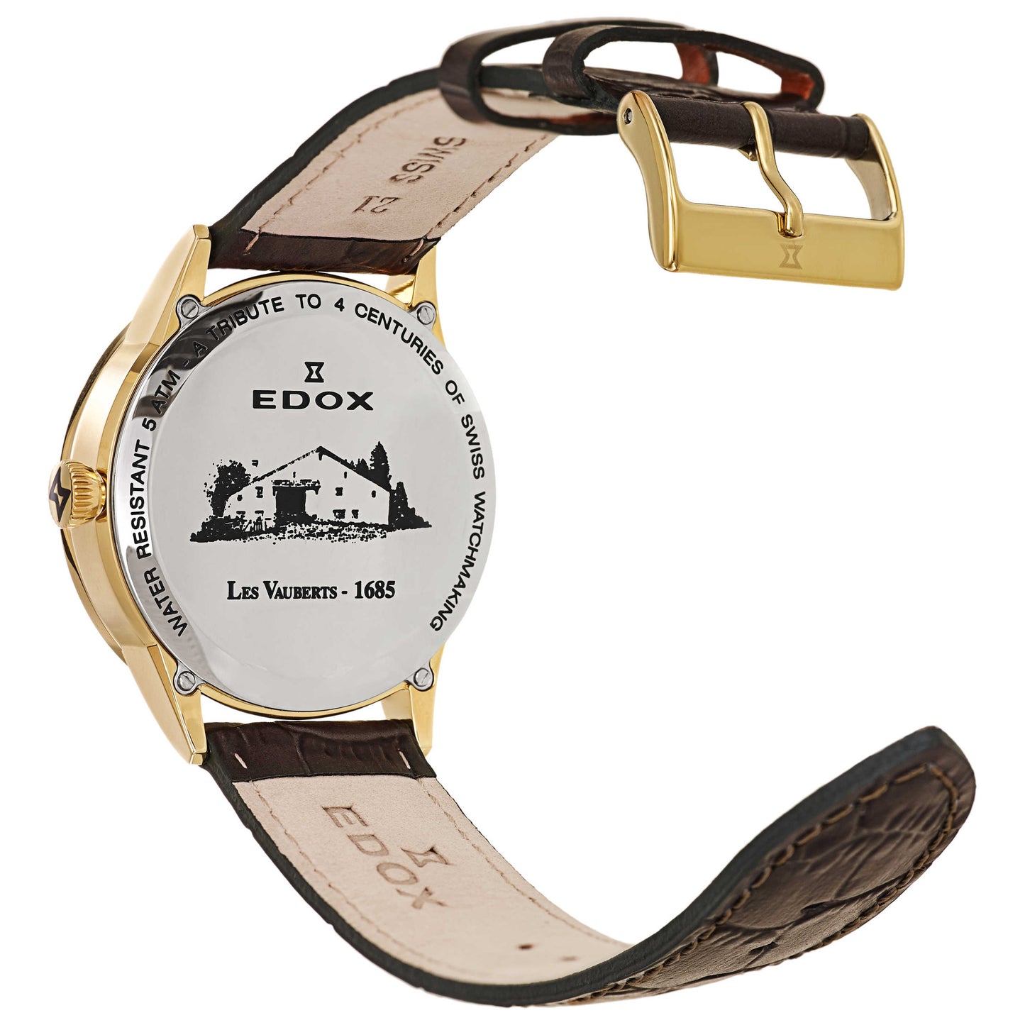 Edox Les Vauberts Men's Swiss Quartz (Battery-Powered) Watch 34005-37JA-ABD - Image #2
