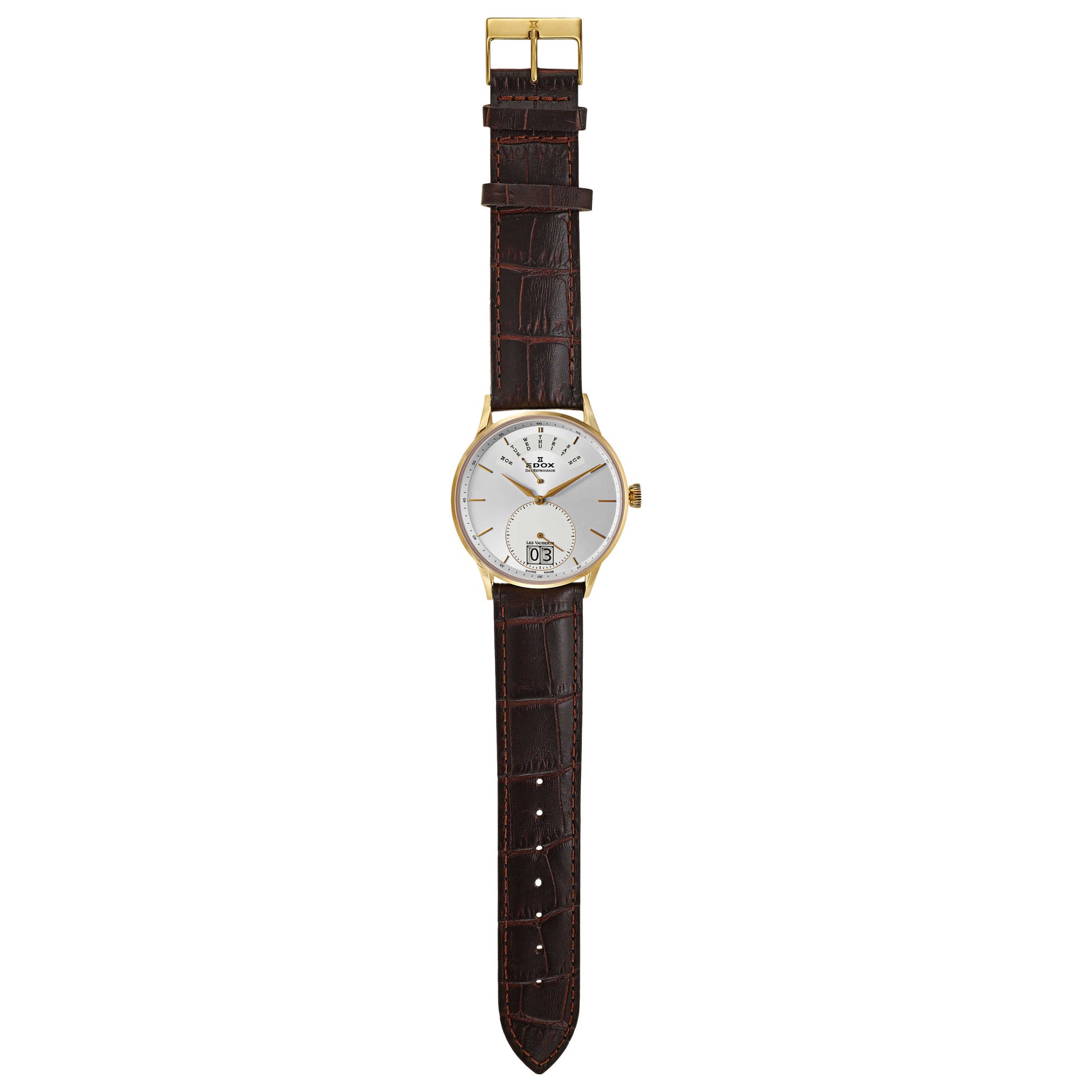 Edox Les Vauberts Men's Swiss Quartz (Battery-Powered) Watch 34005-37JA-AID - Image #8