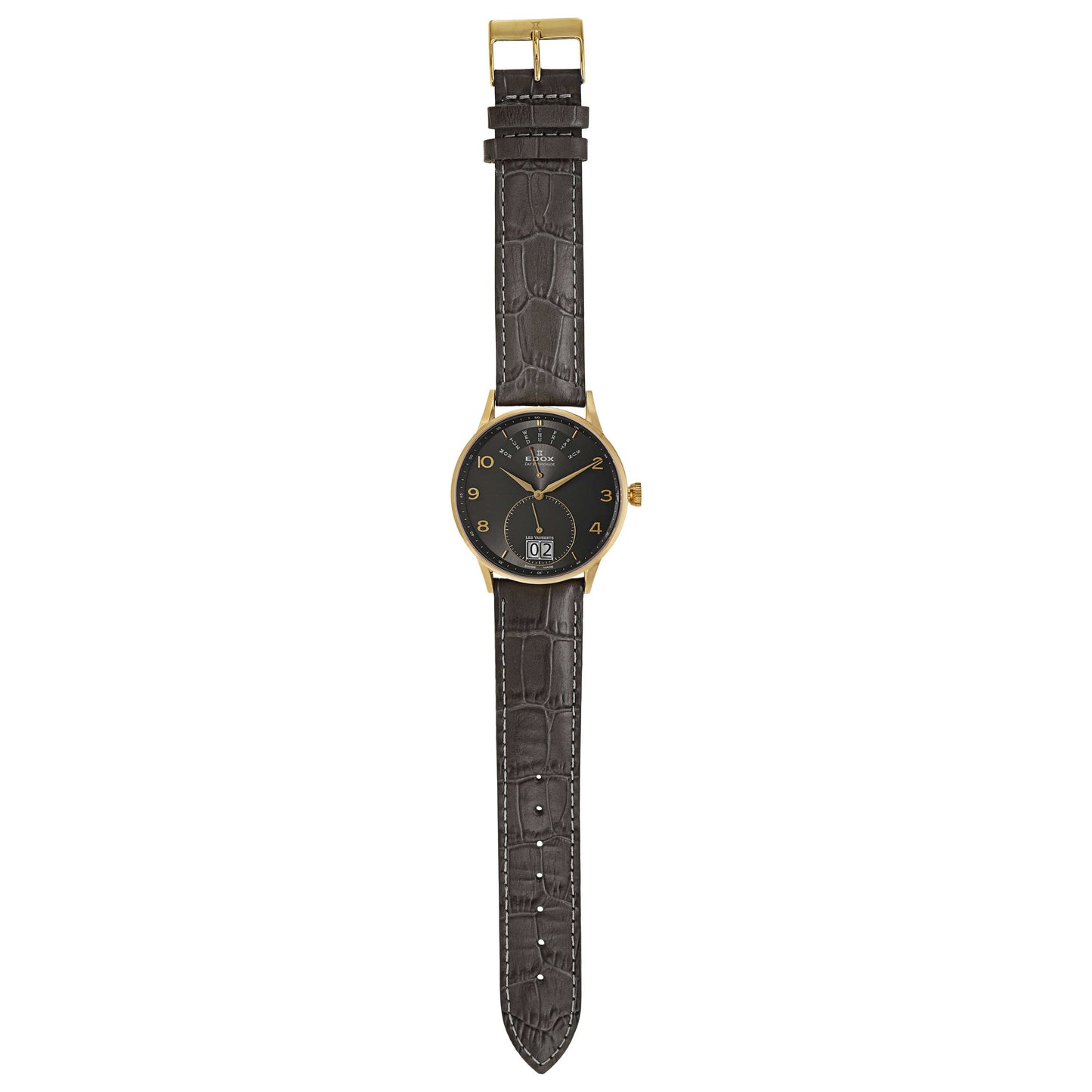 Edox Les Vauberts Men's Swiss Quartz (Battery-Powered) Watch 34005-37JG-GBD - Image #8