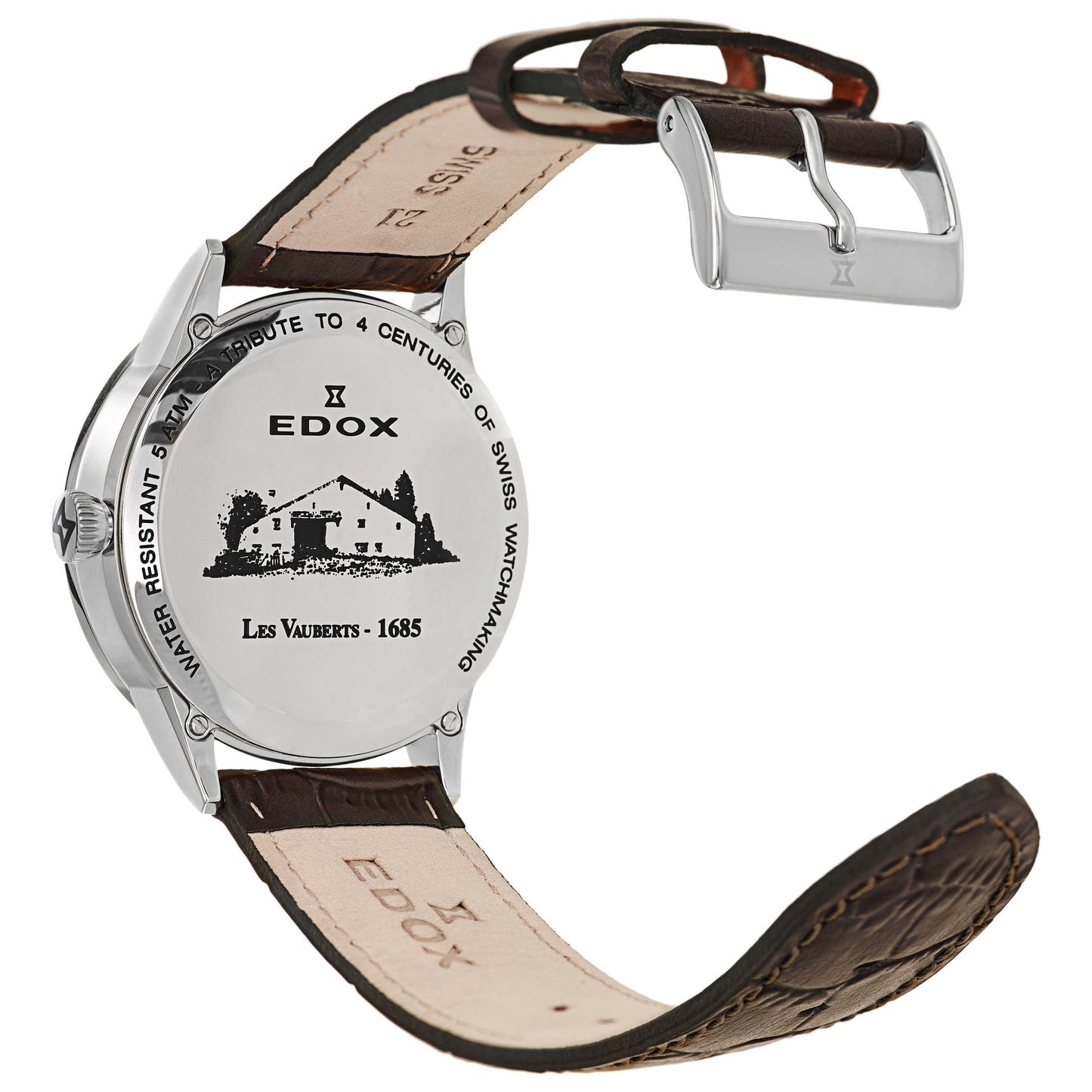 Edox Les Vauberts Men's Swiss Quartz (Battery-Powered) Watch 34005-3A-ABN - Image #2